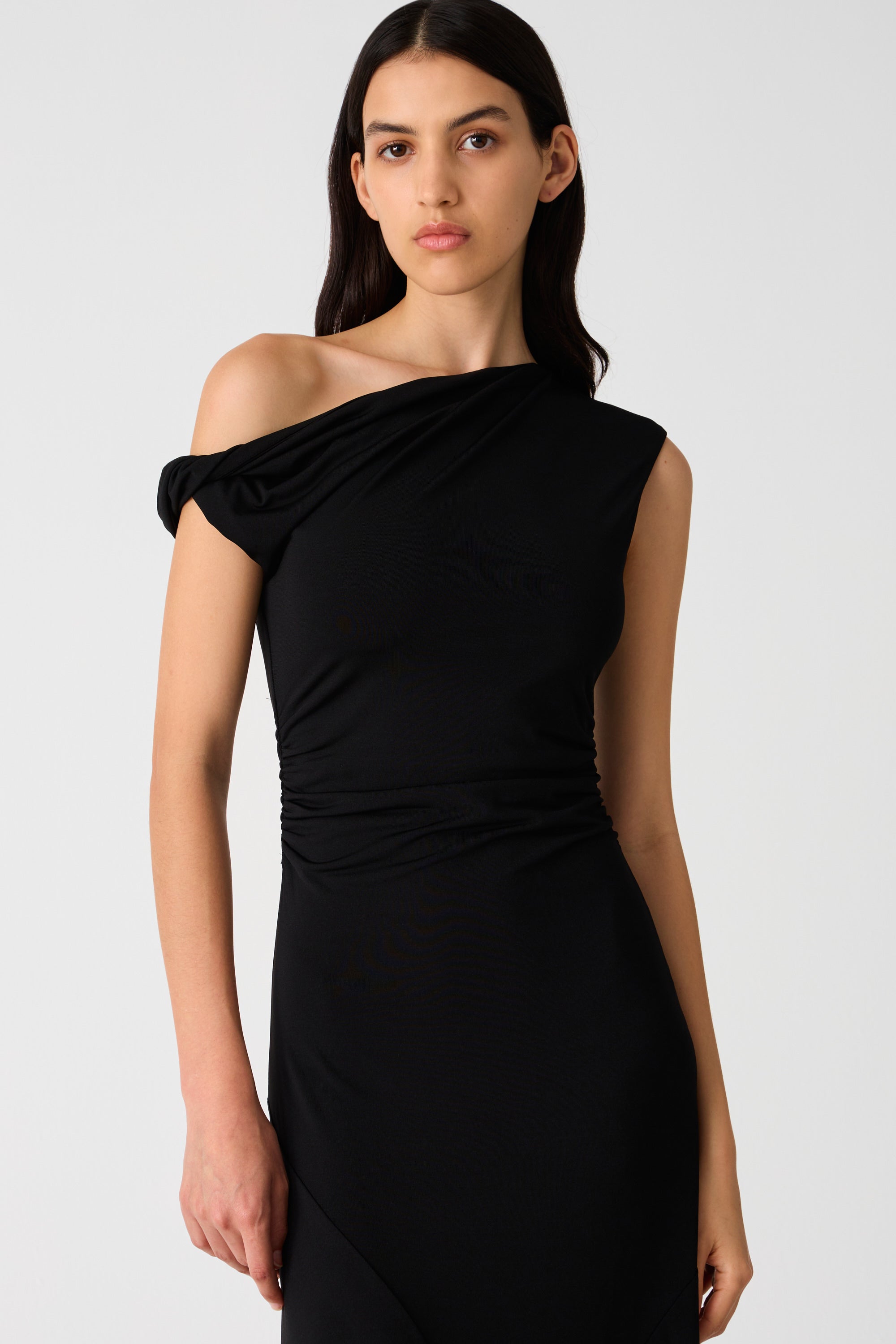 ALMA MATTE JERSEY MIDI DRESS MISHA