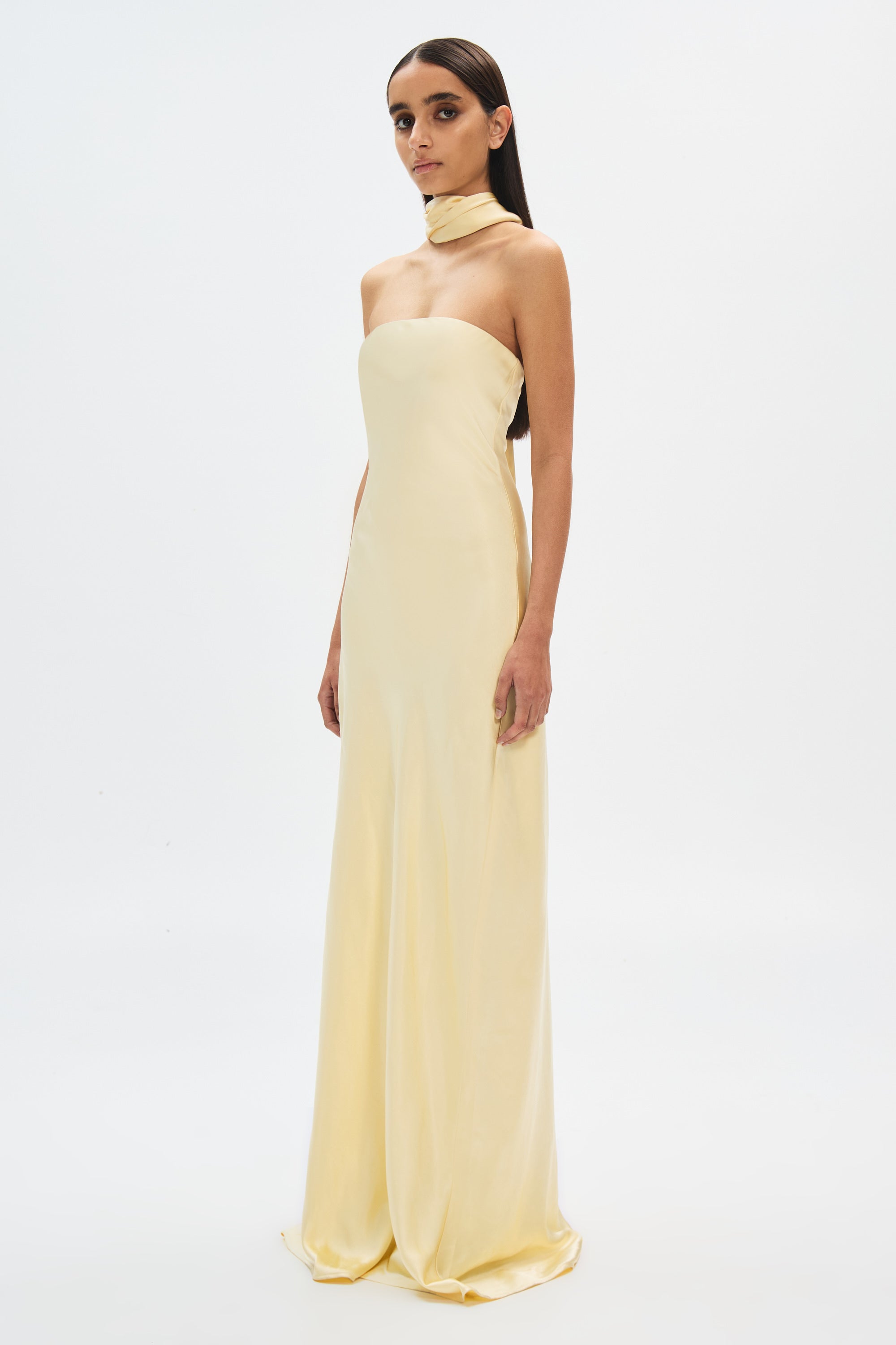 Satin maxi dress online