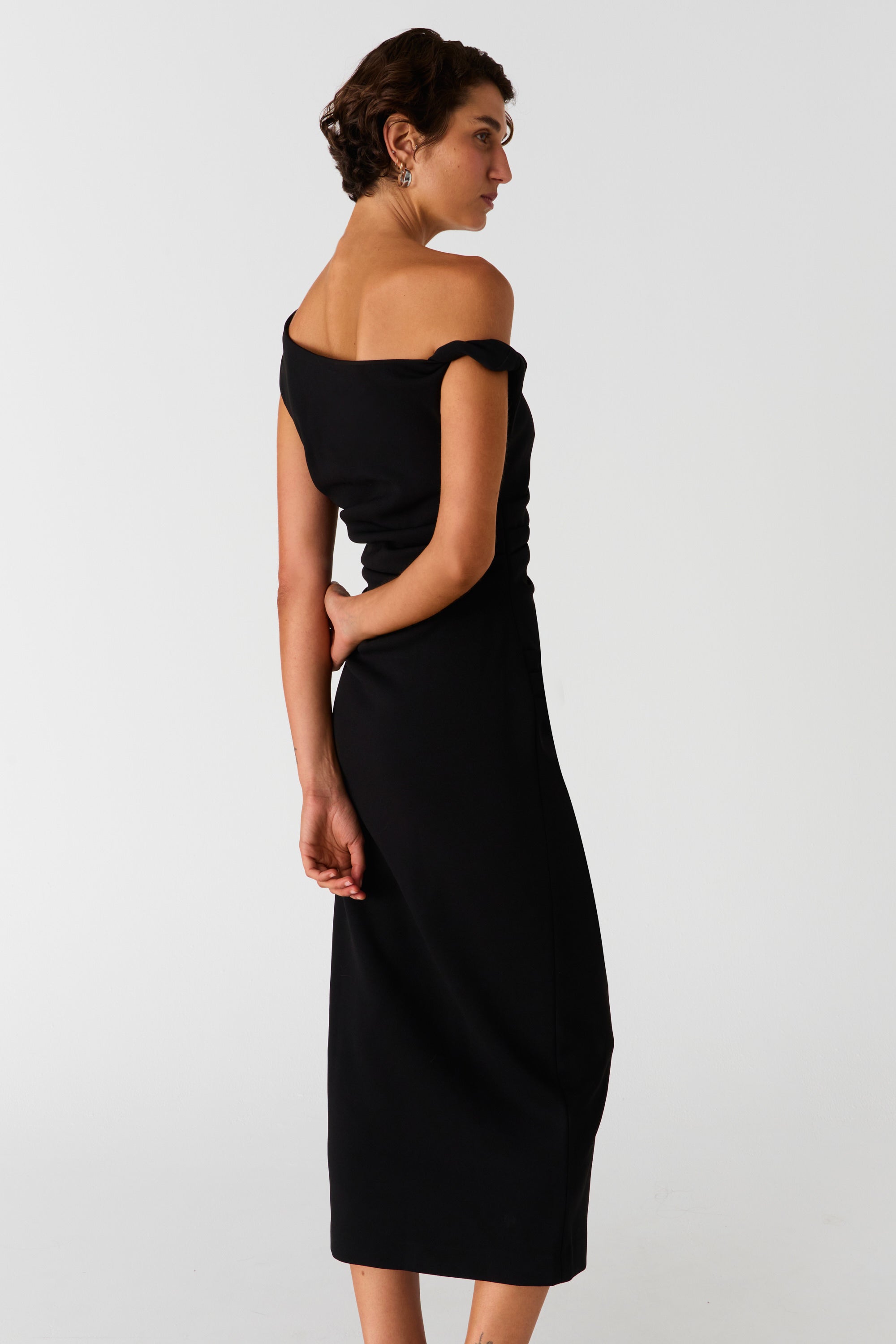 MISHA Collection Fitted One Shoulder factory Dress