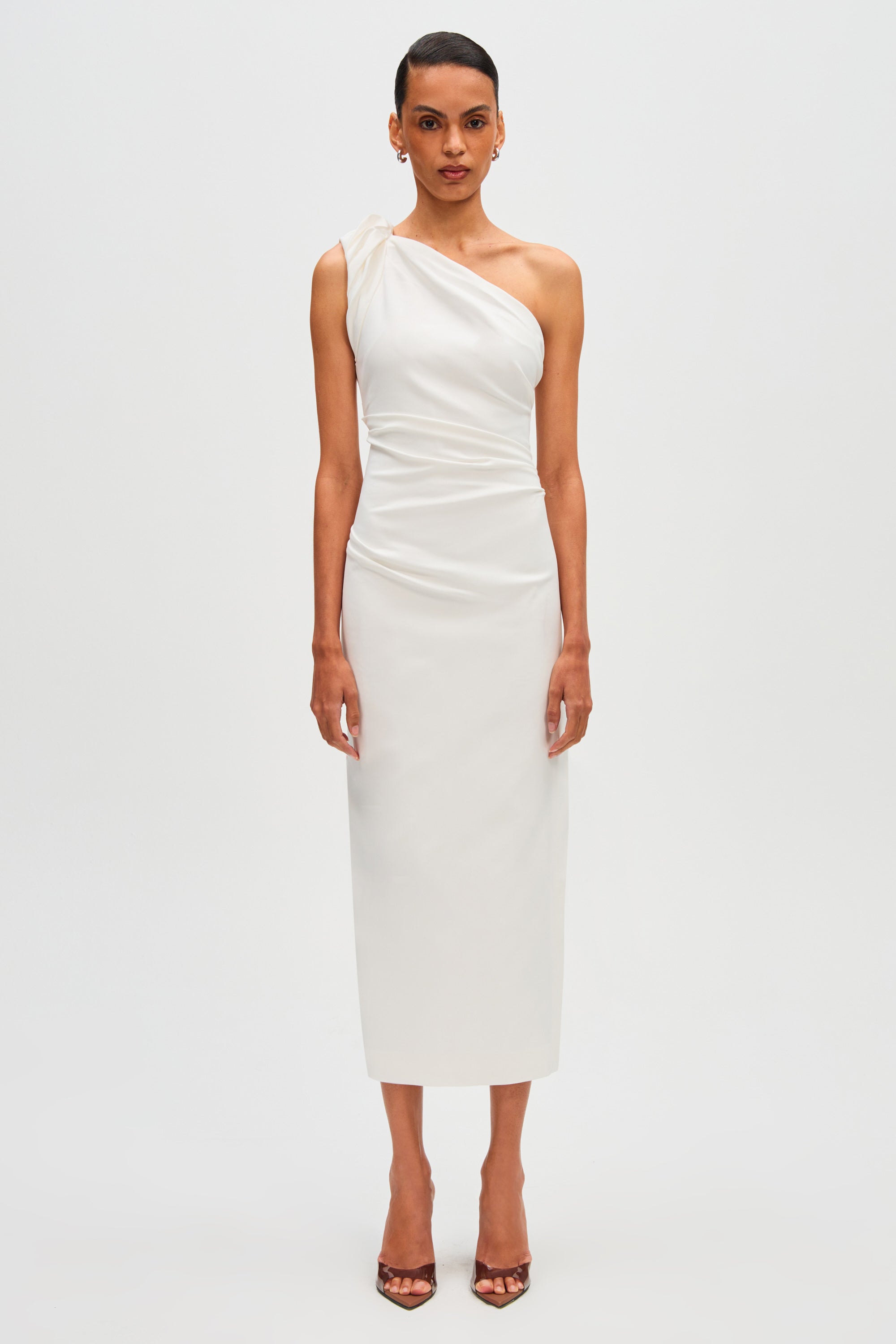 Misha collection romi structured midi dress best sale